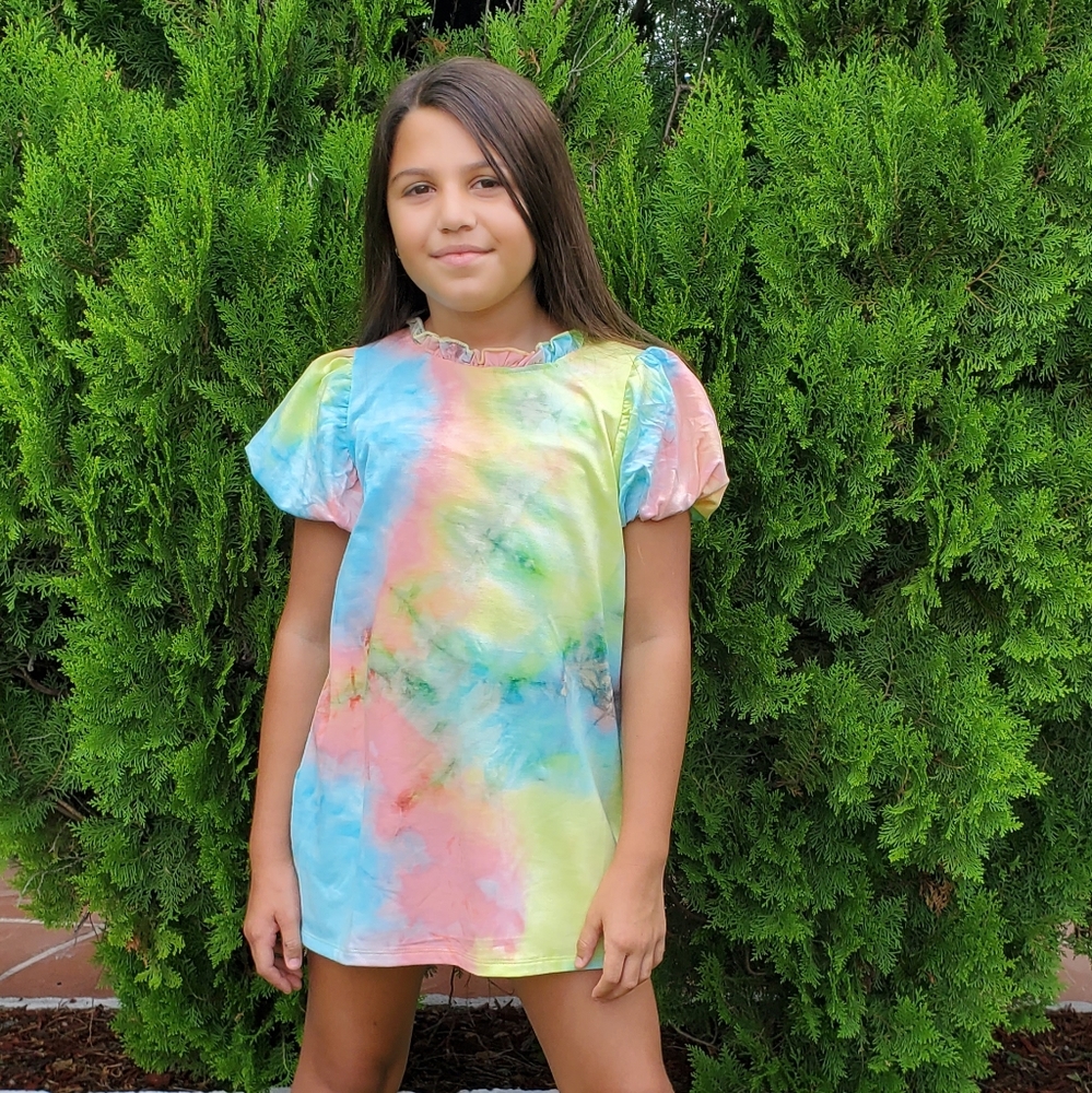 Tie Dye Shirt Dress